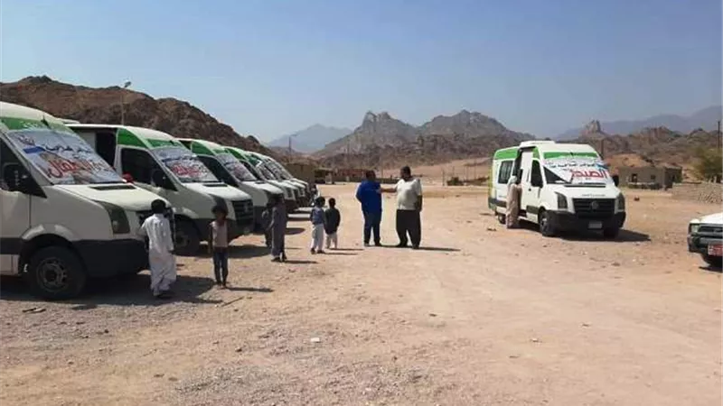 قافلة طبية مجانية الي المركز الحضري بأبوزنيمة بجنوب سيناء.. بالصور