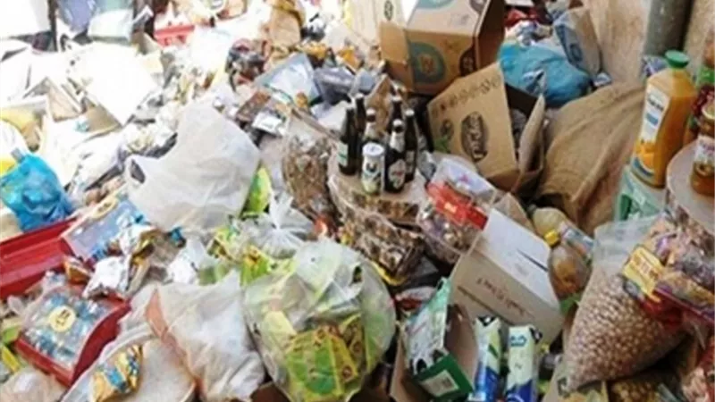 ضبط 16 طن مواد غذائية 13 ألف عبوة أيس كريم مجهولة المصدر بالقناطر