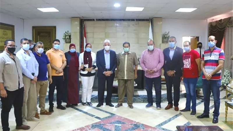 فوده يستقبل وفد وزارة المالية ضمن مشروع التحول الرقمي