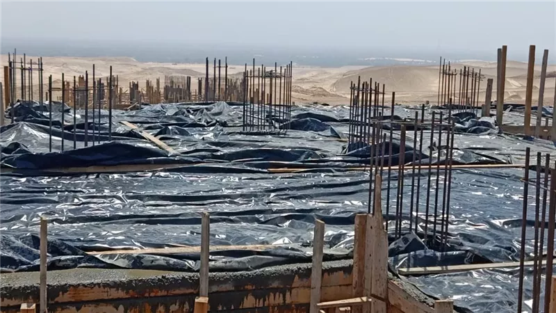 الإسكان: بدء صب أسقف الدور الخامس علوي بعمارات 