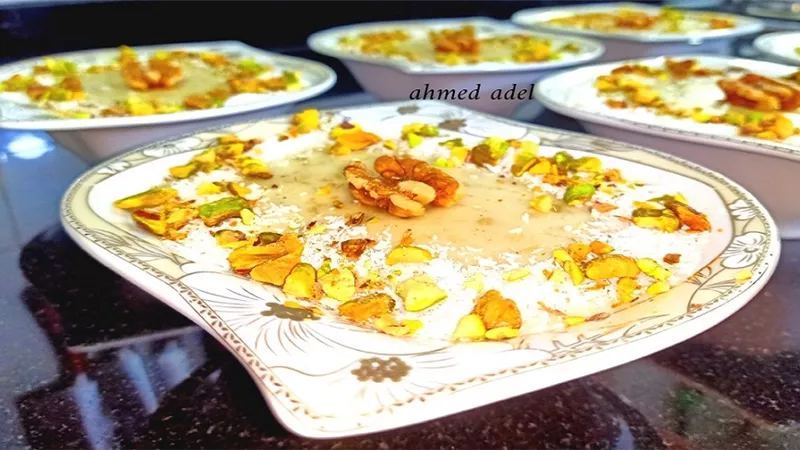 العاشورة الاصليه ناعمة وكريمية للشيف احمد عادل بالفيديو