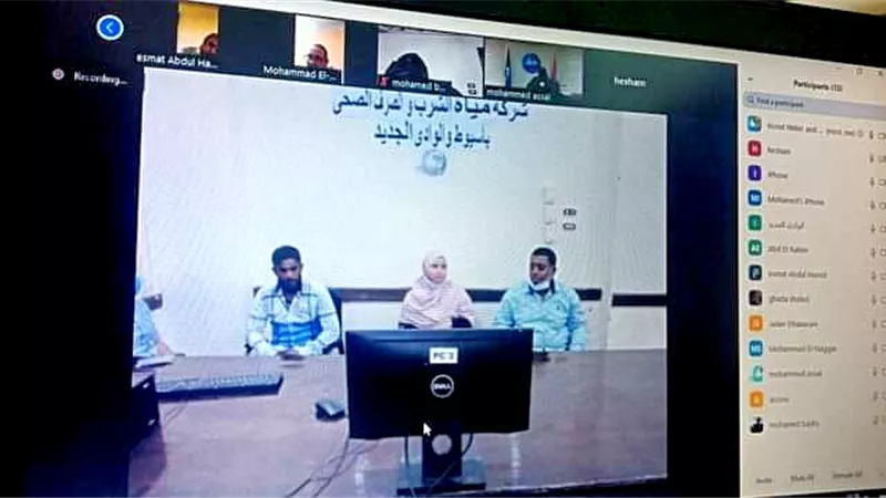 تقييم المقابلات الشخصية فى9 تخصصات لشغل وظائف المياه بالوادى الجديد.صور