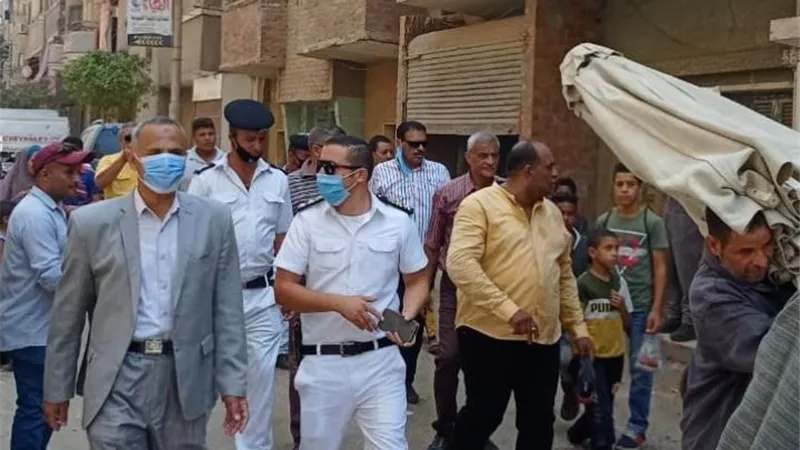 إزالة أشغالات في حملة بمدينة ناصر