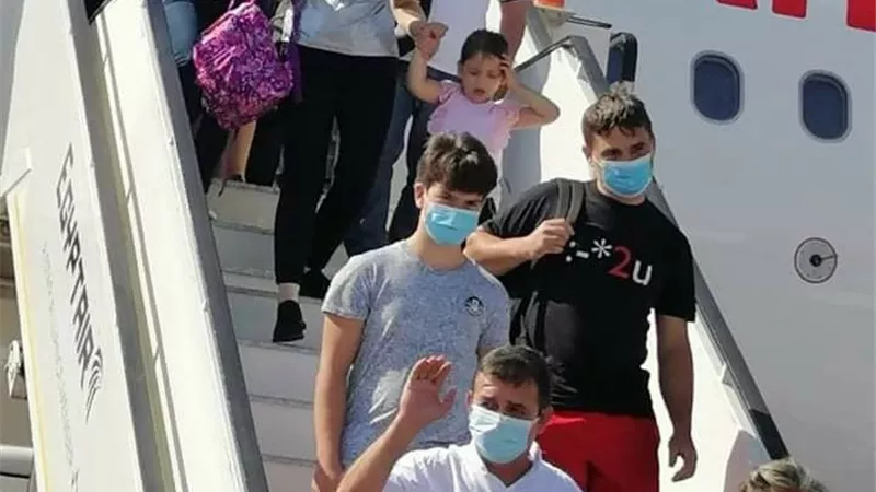 مطار الغردقة يستقبل اولى رحلات شركة Animawings الرومانيه وعلي متنها ١٧٤ سائحا