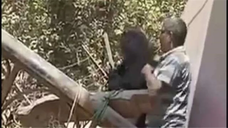 صورة المتهم بمحاولة إلقاء زوجته من البلكونة في حلوان