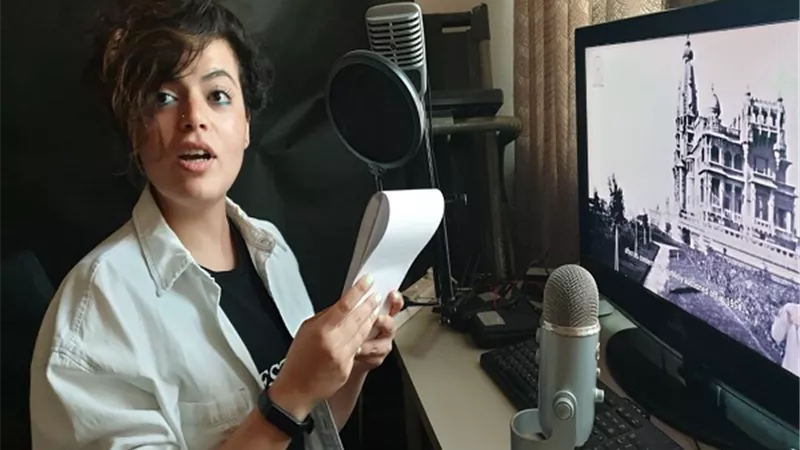 سارة الجوهري تعيد إحياء روح قصر البارون بصوتها.. صور