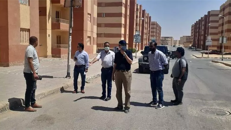 رئيس جهاز مدينة بدر يتفقد التجهيزات الأخيرة للوحدة الصحية بالحي الخامس