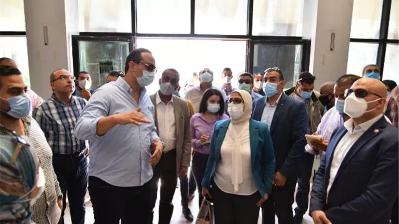 وزيرة الصحة تتفقد المبنى الإقليمى لهيئة الرعاية الصحية للتأمين الصحى الشامل فى الأقصر.. بالصور