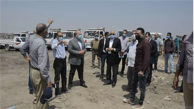محافظ الجيزة يتفقد مقلب أبو رواش بكرداسة