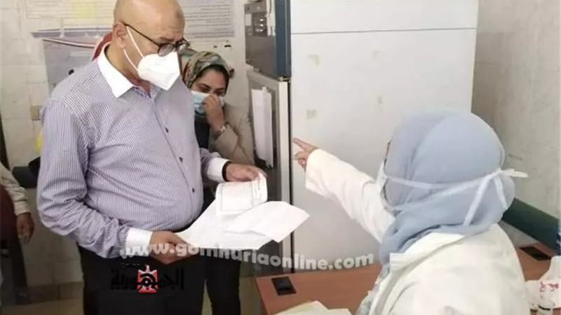 وكيل صحة بنى سويف يفاجئ مستشفى ناصر لعزل كورونا