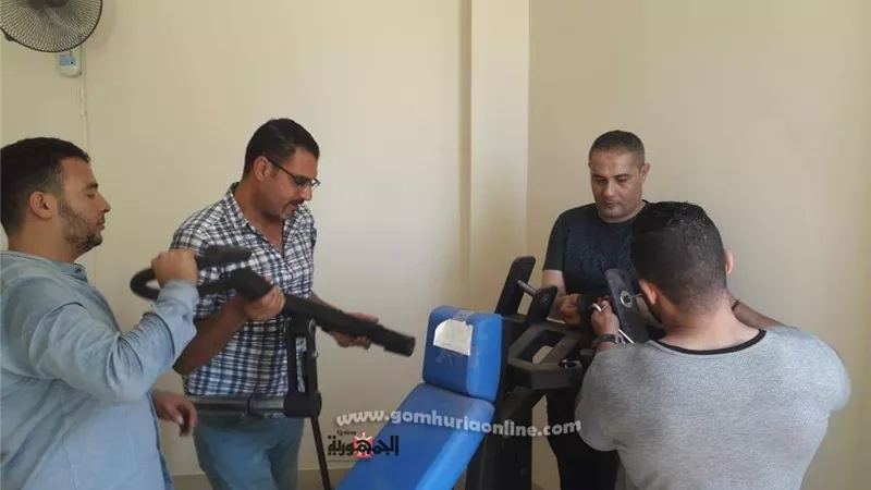 تجهيز صالة اللياقة البدنية بالإدارة العامة لرعاية الشباب بجامعة كفرالشيخ