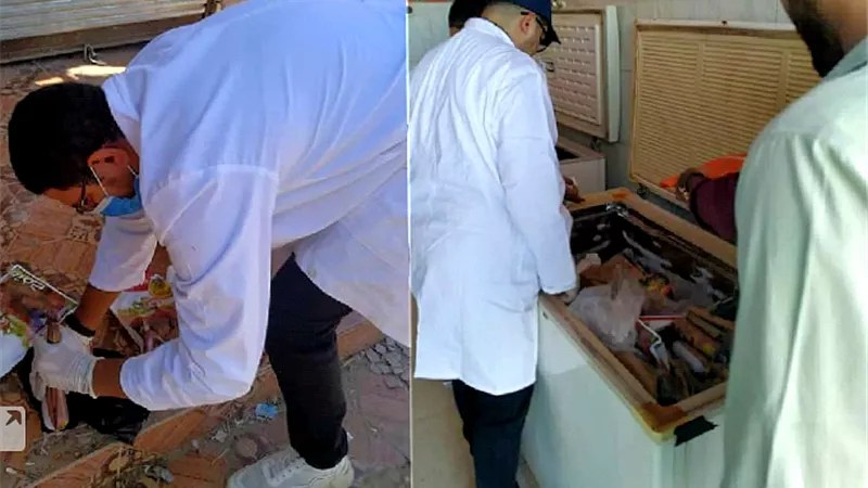 ضبط أسماك بورى ولحوم بقري فاسدة في حملة بيطرية بالوادى الجديد