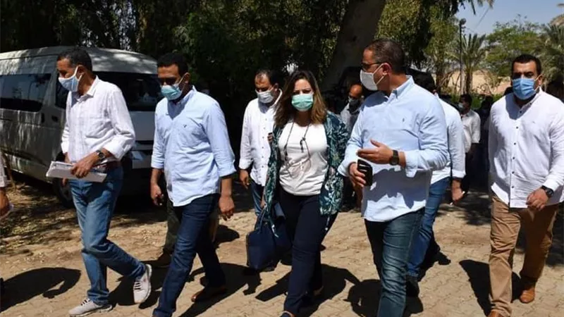 محافظ الفيوم ومساعد وزير السياحة والآثار يتفقدا متحف كوم أوشيم ومعبد 
