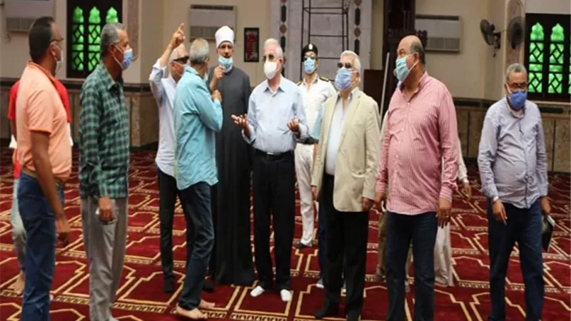 فوده تفقد اللمسات الأخيرة لمسجد 