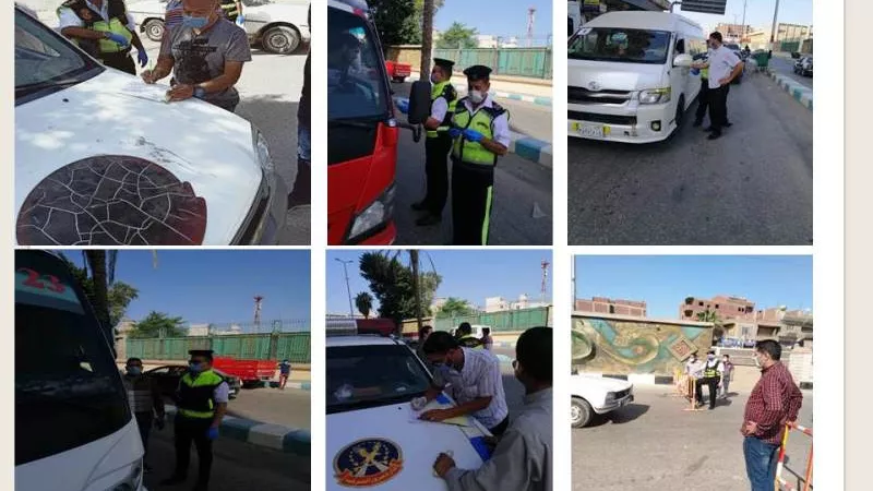 9 آلاف و700 جنيه غرامات فورية لسائقى الشرقية المخالفين