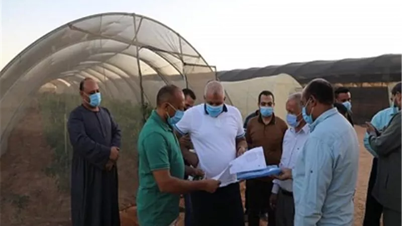 الزملوط يوجه بتخصيص شادر لعرض منتجات الصوب الزراعية بالوادى الجديد