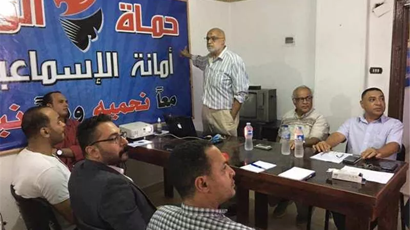 حماة الوطن بالإسماعيلية يناقش إعداد الكوادر الشبابية للحياة السياسية .صور