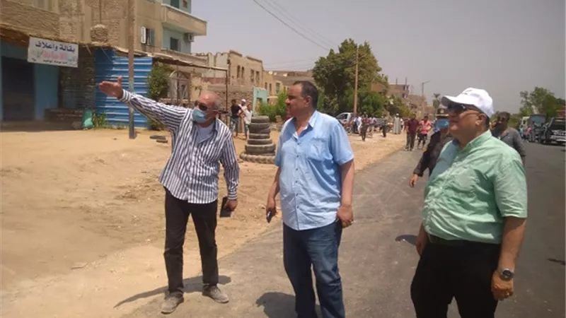 إزالة 20 حالة تعدى على الأراضى بالقرنة غرب الأقصر