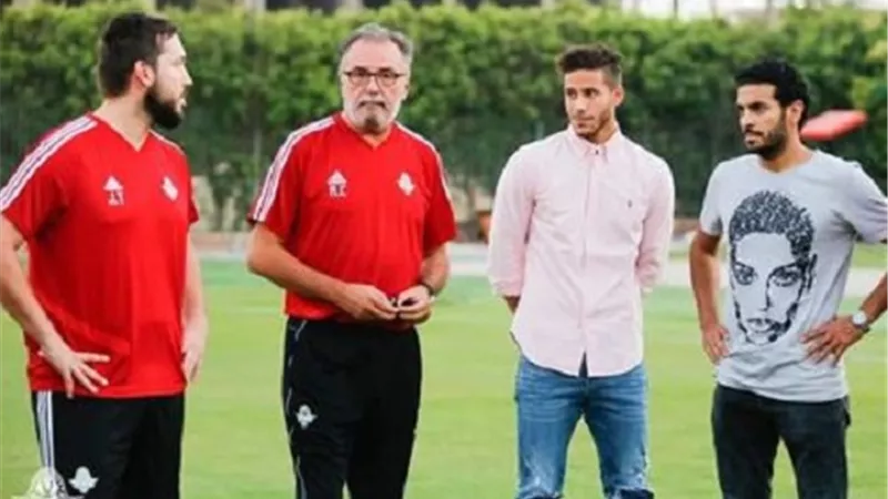 رمضان صبحى يظهر لأول مرة فى تدريبات بيراميدز .. صور