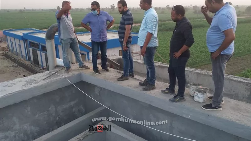 تنفيذ 95 % من الأعمال الكهروميكانيكية بمحطة مياه حجازة بحرى بقنا