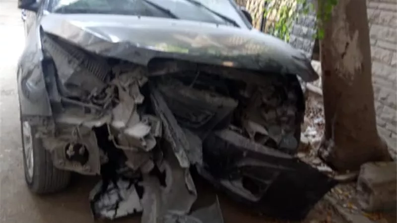 نقل نجل الفنان شريف حلمي لغرفة العمليات بعد إصابته فى حادث سير مروع على الدائري..فيديو