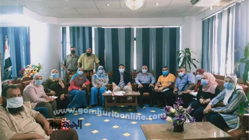 وكيل وزارة الصحة بالمنوفية يجتمع بمسؤلي الزمالة بالمديرية لتحديد مهام العمل