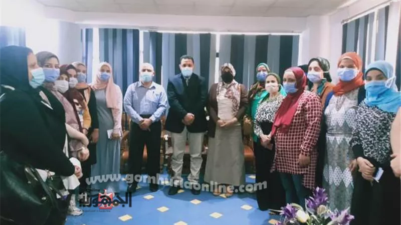 وكيل وزارة الصحة بالمنوفية يستقبل مدير عام الجودة بالوزارة والفريق المرافق