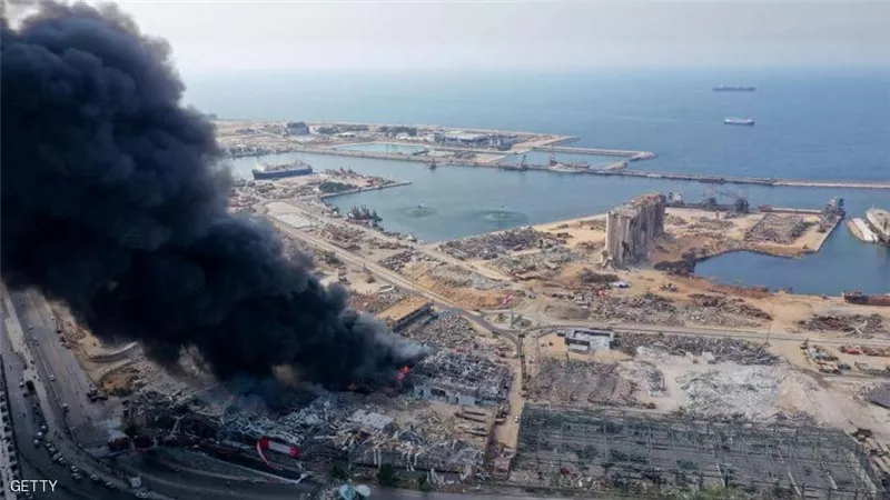 عون: الحريق الجديد بمرفأ بيروت قد يكون 