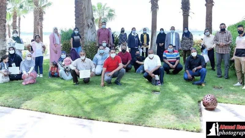 الاتحاد العربى للشباب والبيئة يشارك فى (تختة خضرا) بالاقصر