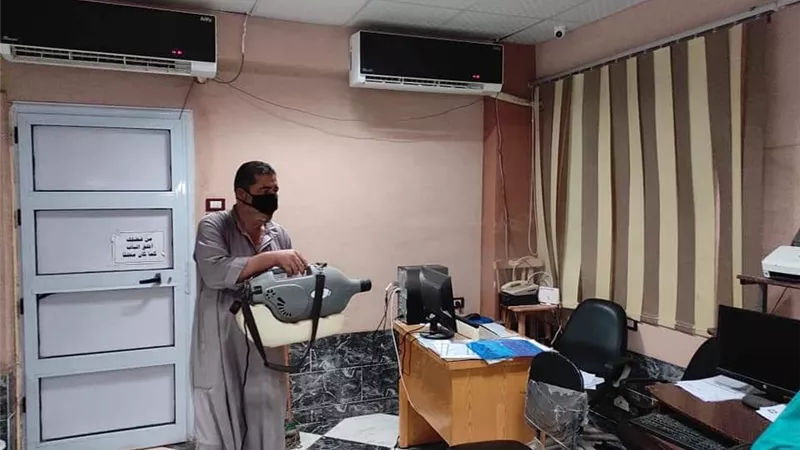 تطهير وتعقيم المركز التكنولوجي بسيدي سالم