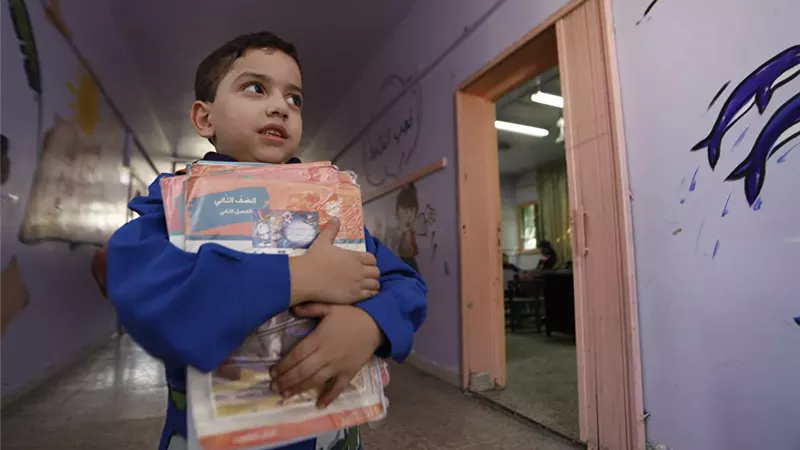 عودة التلاميذ فى سوريا للمدارس بعد انقطاع استمر 7 أشهر .. صور