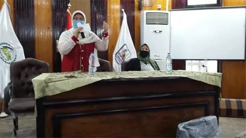 ندوة توعية للوقايه من كورونا بتعليم بنى سويف