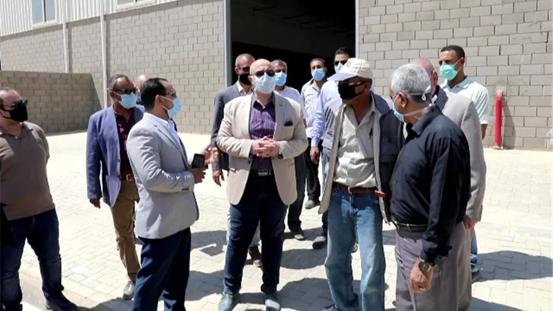 محافظ بنى سويف يتفقد مشروع مجمع الصناعات.. بالصور