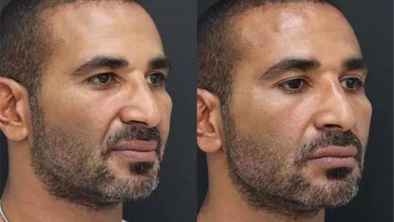 رد فعل صادم من ريم البارودي بعد إجراء أحمد سعد عملية تجميل فى أنفه وفكه
