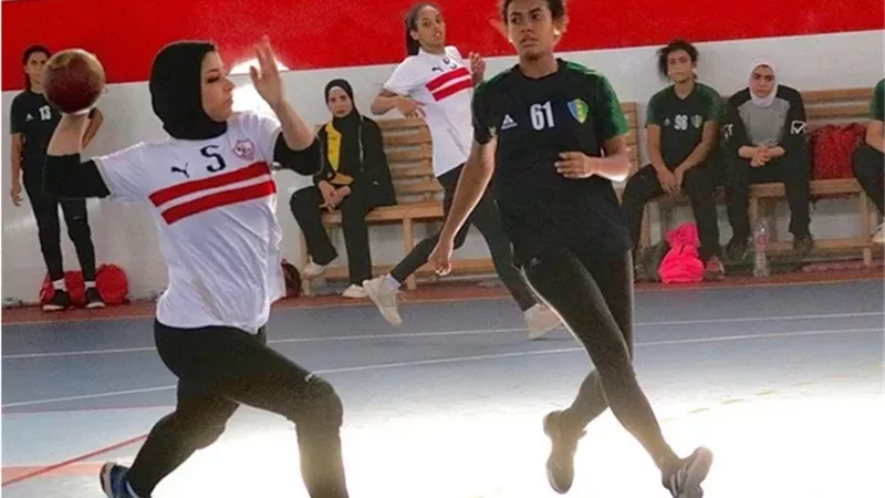 يد الزمالك سيدات تفوز على الجزيرة ٢٨/٣١ فى الدورى
