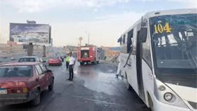التحقيقات الأولية : أتوبيس أبيض دهس ضابط مرور الدائري بقليوب