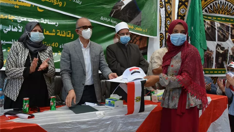 إعادة إعمار ورفع كفاءة 110 منازل من متضرري السيول وتوزيع 40 طن سلع غذائية بالقرى الأكثر احتياجاً بالحسينية