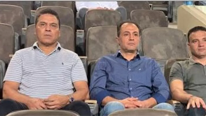 جهاز الفراعنة يتابع مباراة بيراميدز و دجلة من بتروسبورت