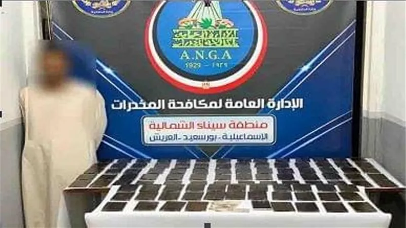 ضبط 120 طربة حشيش وكمية من الهيروين قيمتها 2 مليون جنيه