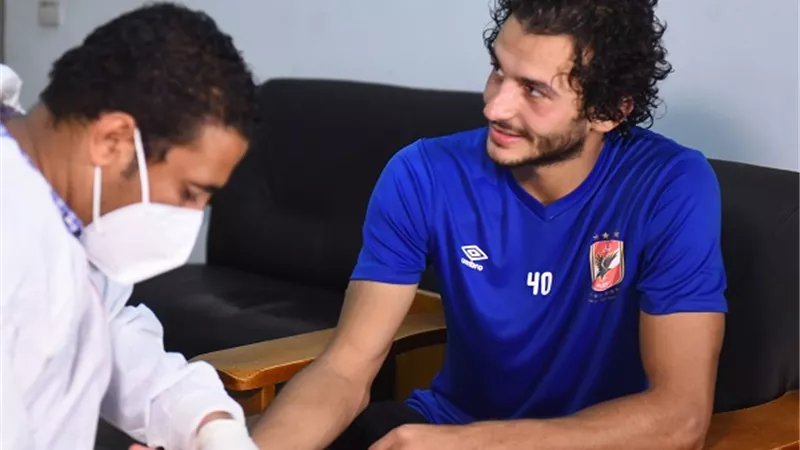 الاهلى يجرى رابيد تيست عقب انتهاء المران الصباحى