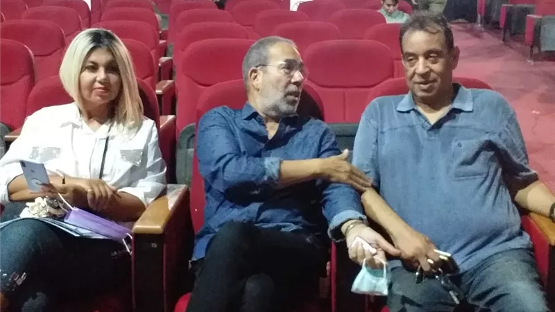 مدحت العدل وبوسى شلبي وصلاح الشرنوبي فى البروفة النهائية لحفل تأبين