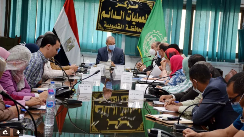 الهجان ناقش مع مدير متابعة المشروعات بمجلس الوزراء الموقف التنفيذى لمشروعات القليوبية
