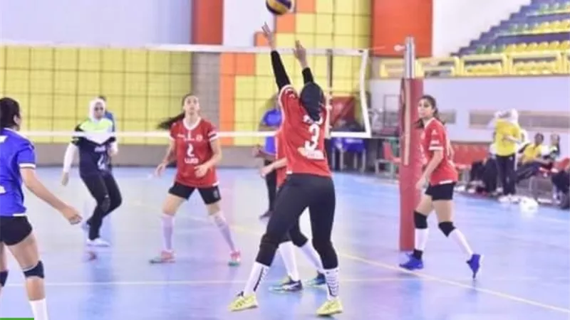 سيدات طائرة الأهلى يصعد لنهائى الكأس على حساب الجزيرة