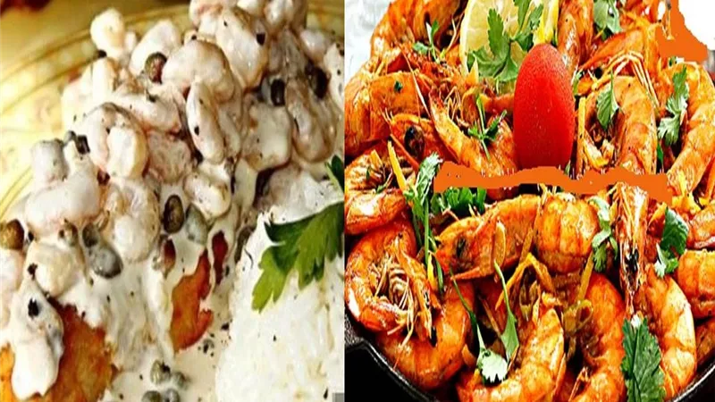 جمبري بصوص البرتقال والعسل و فيليه بصوص الجمبري والكريمة بالفيديو