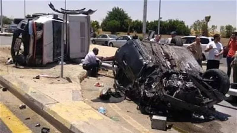 مصرع واصابة ٥ اشخاص فى تصادم بالشرقية