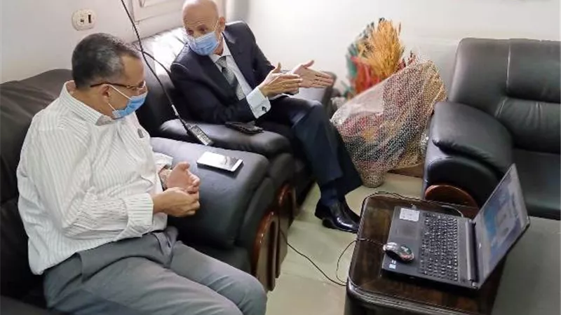وكيلا الصحة والتعليم بالشرقية يشاركان فى إجتماع فيديو كونفراس مع نائب الوزير.. بالصور