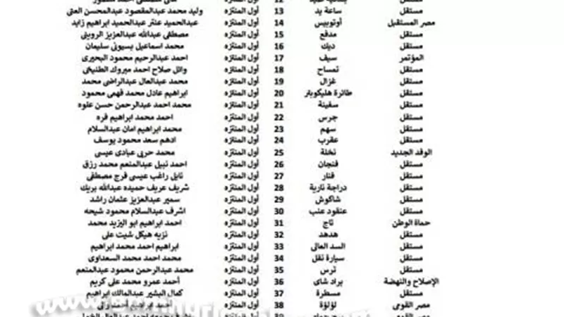 اليوم الثامن أرتفاع عدد المرشحين لمجلس النواب بالإسكندرية لـ206