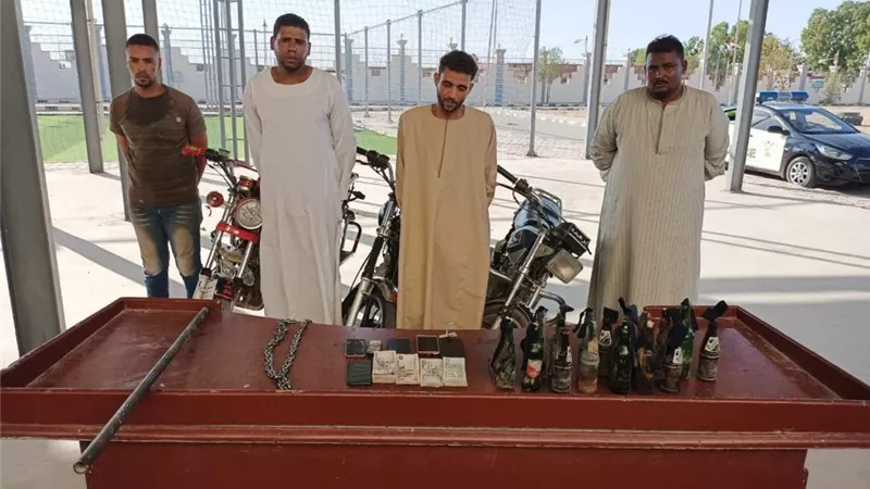 مصدر أمنى : القبض على 4 أشخاص بحوزتهم مولوتوف لإثارة الشغب بالأقصر