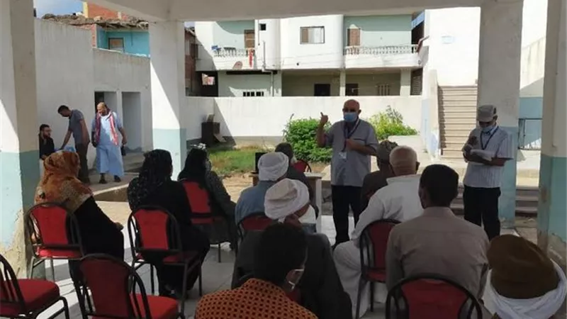 الكشف الطبي علي ١٢٣١ مريضا بالقافلة الطبية العلاجية بالظواهرية بمنشأة أبوعمر