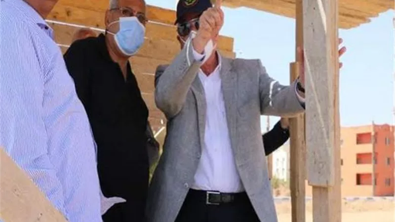 فودة يتابع أعمال اللاند سكيب بنطاق جامعة الملك سلمان بشرم الشيخ